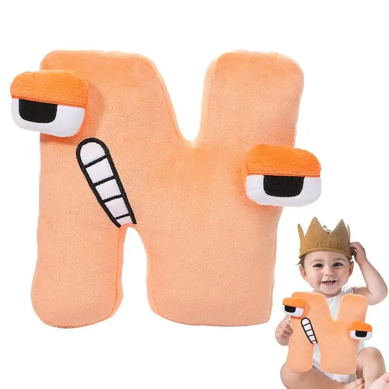 Alphabet Plush Toys Creative Stuffed Figure Collectible Animal Plush Doll For Kids Adults Christmas Early education puzzle toy