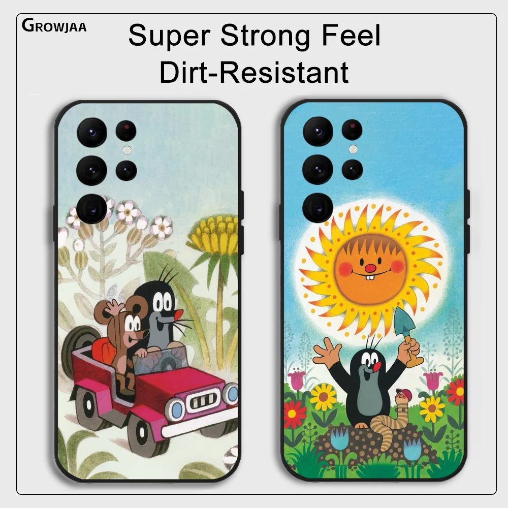 Cartoon The L-Little M-Mole Phone Case for Samsung Galaxy S24 Ultra S22 S23 Ultra S21 S20 5G Protective Silicone TPU Funda