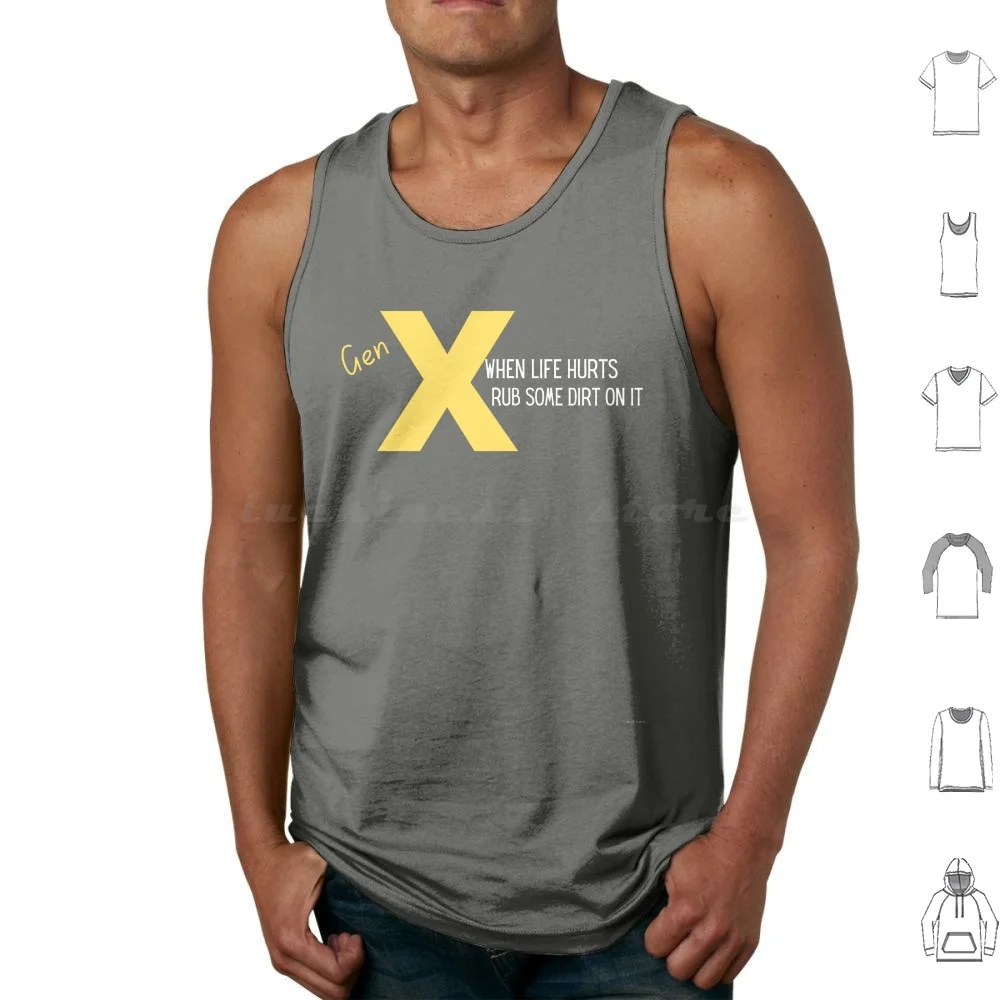 Rub Some Dirt On It Tank Tops Print Cotton Generation X Genxjono Genx Nostalgia Rub Some Dirt On It 80s Generationx