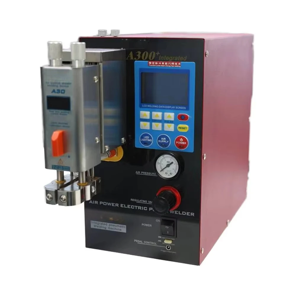 SUNKKO A300+ Pneumatyczna Zgrzewarka Punktowa 220V Maszyna do Zgrzewania Akumulatorów Silnikowych Przemysłowa Nowa Używana Dostępna