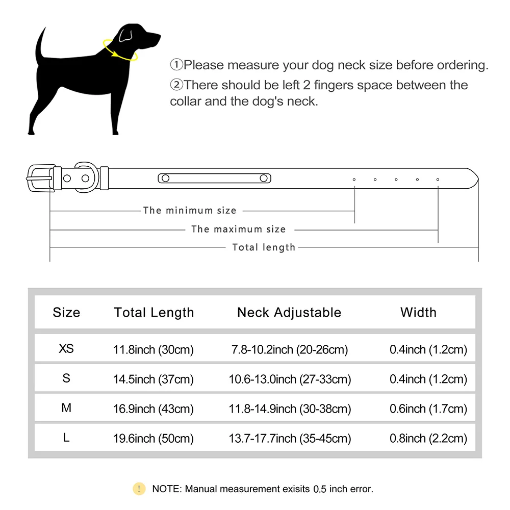 Collar personalizado para perros de cuero PU brillante con nombre - imagen 5