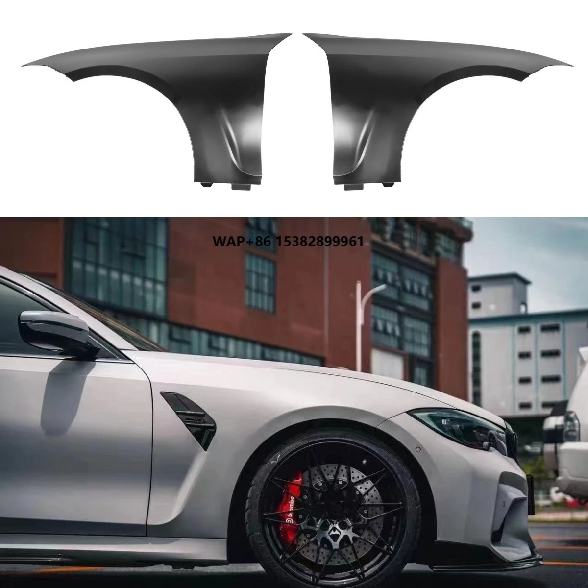 

M3 Style Iron Car Parts Side Fenders Trims for 3 Series G20 2020+ Fenders Replacement Car Accessories