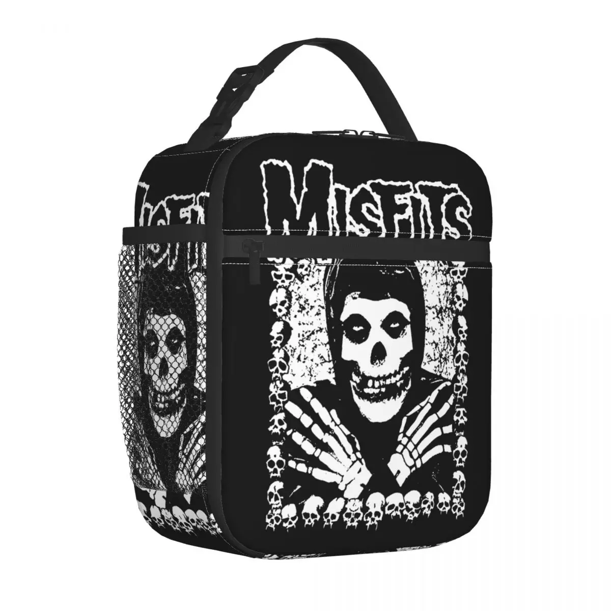 Punk Rock Band Misfits Thermal Insulated Lunch Bags Women Resuable Lunch Container for Outdoor Picnic Storage Food Box