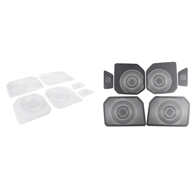 Car Inner Door Speaker Horn Cover Trim Kit For Toyota  Sequoia 2022 2023 Stainless Steel Accessorise