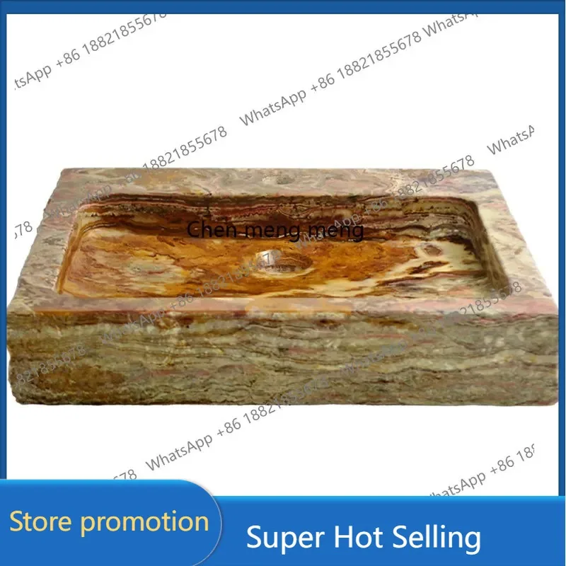 

A17 Stone platform basin balcony, wash basin marble artist home garden washbasin
