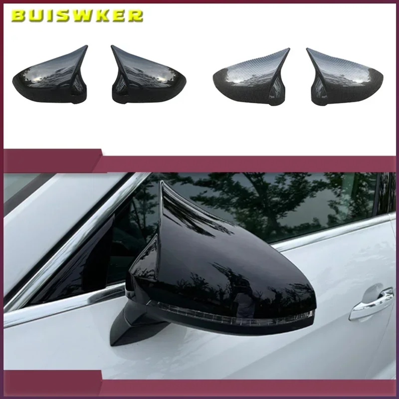 

For Audi A4 A5 B9 Side Mirror Caps (Carbon Look) 2017 2018 2019 S4 S5 RS5 allroad Quattro replace Covers