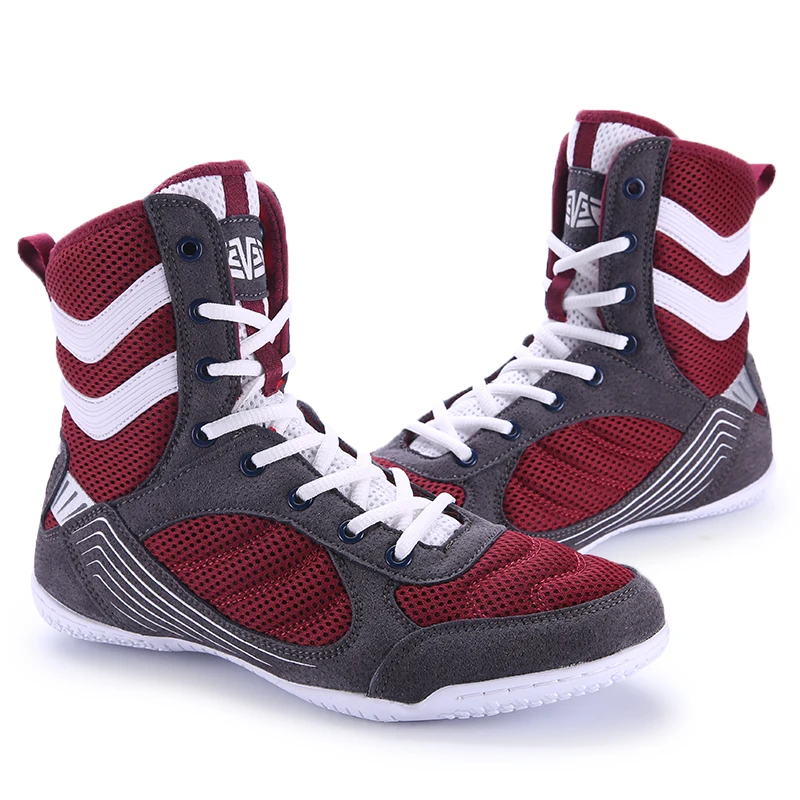 Men Boxing Shoes Non-Slip Combat Athletic High Top Sneakers Judo Brand Male Professional Lightweight Training Wrestling Shoes
