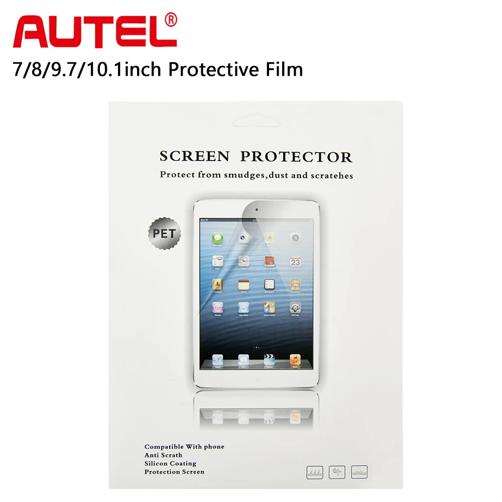 Autel Protective Film, 7/8/9.7/10.1-inch Screen Protector Compatible For MK808BT,DS808,MS906BT,MS906,MK908,IM608,MaxiSys Elite