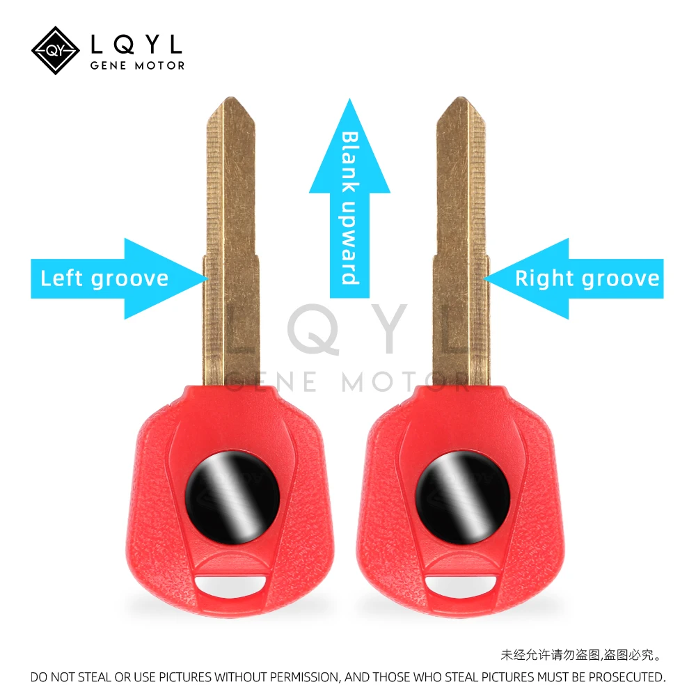 LQYL New Blank Key Motorcycle Replace Uncut Keys For HONDA CB400 VTR250 CB-1 VT250 JADE250 Hornet 250 CBR250 CBR400 MC19 MC22