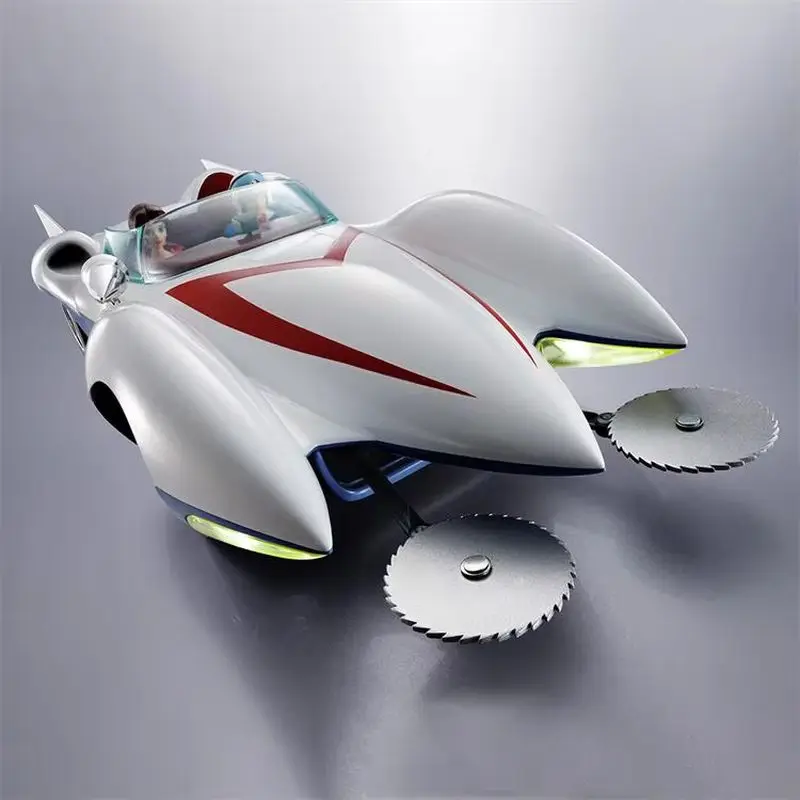 2025 Genuine Bandai Speed Racer Mach 5 Go.Go.Go Alloy Figure Ornament Animation Character Model Toy Collection Christmas Gift