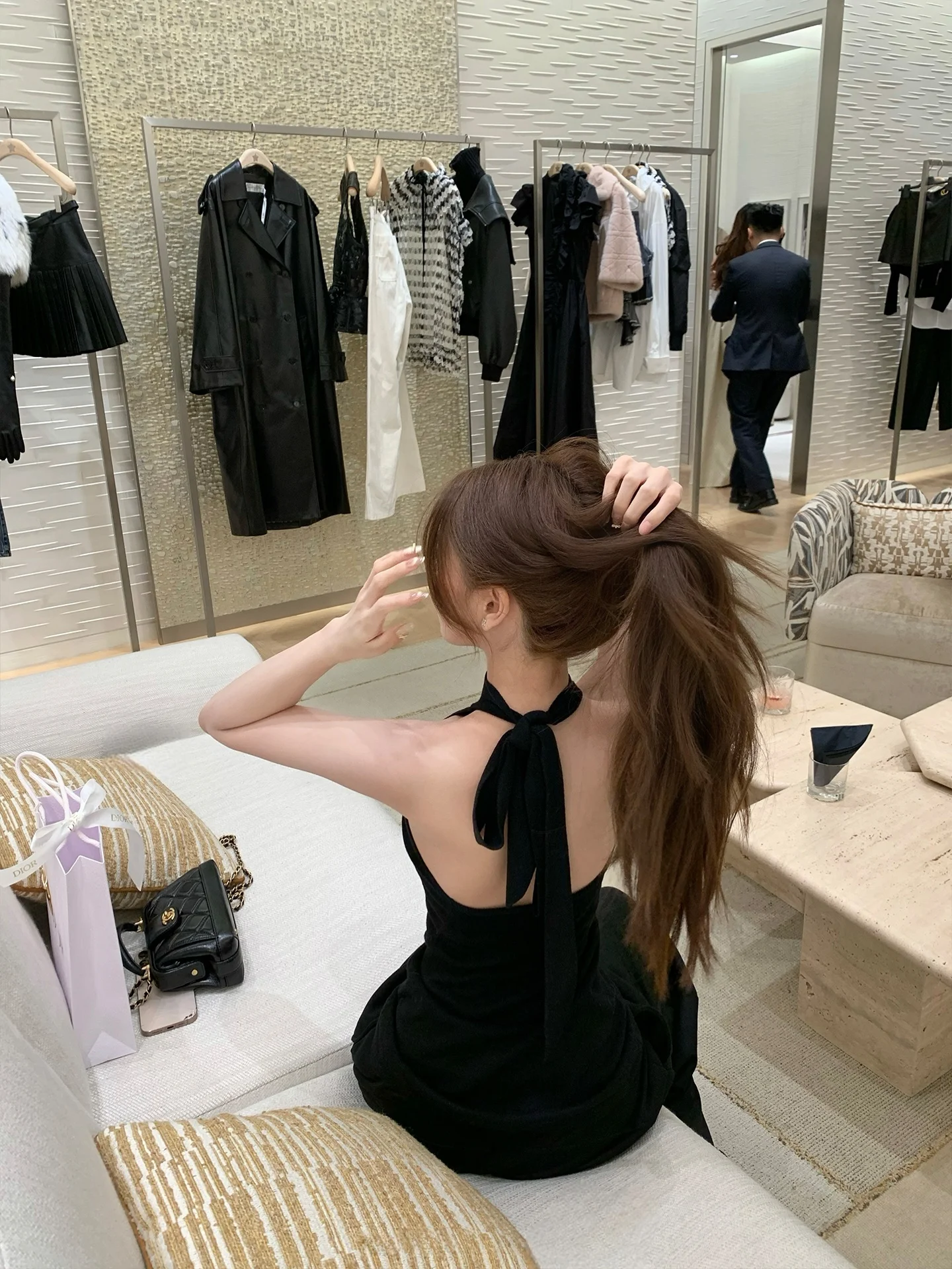 

Эластичный вязаный облегающий топ с поясом GYO Charm, с эффектом магнитного поля, из мягкой смесовой шерсти Cleanfit, Ciwalk Faion, женский