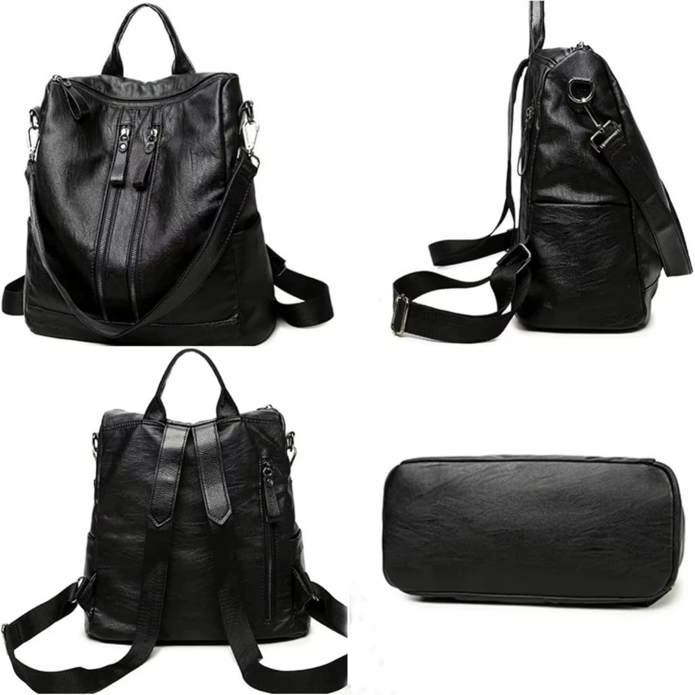 Work Backpack Professional Soft Leather Laptop Bag Large Capacity Multifunctional Travel Tote For College School Bag Tote Purse