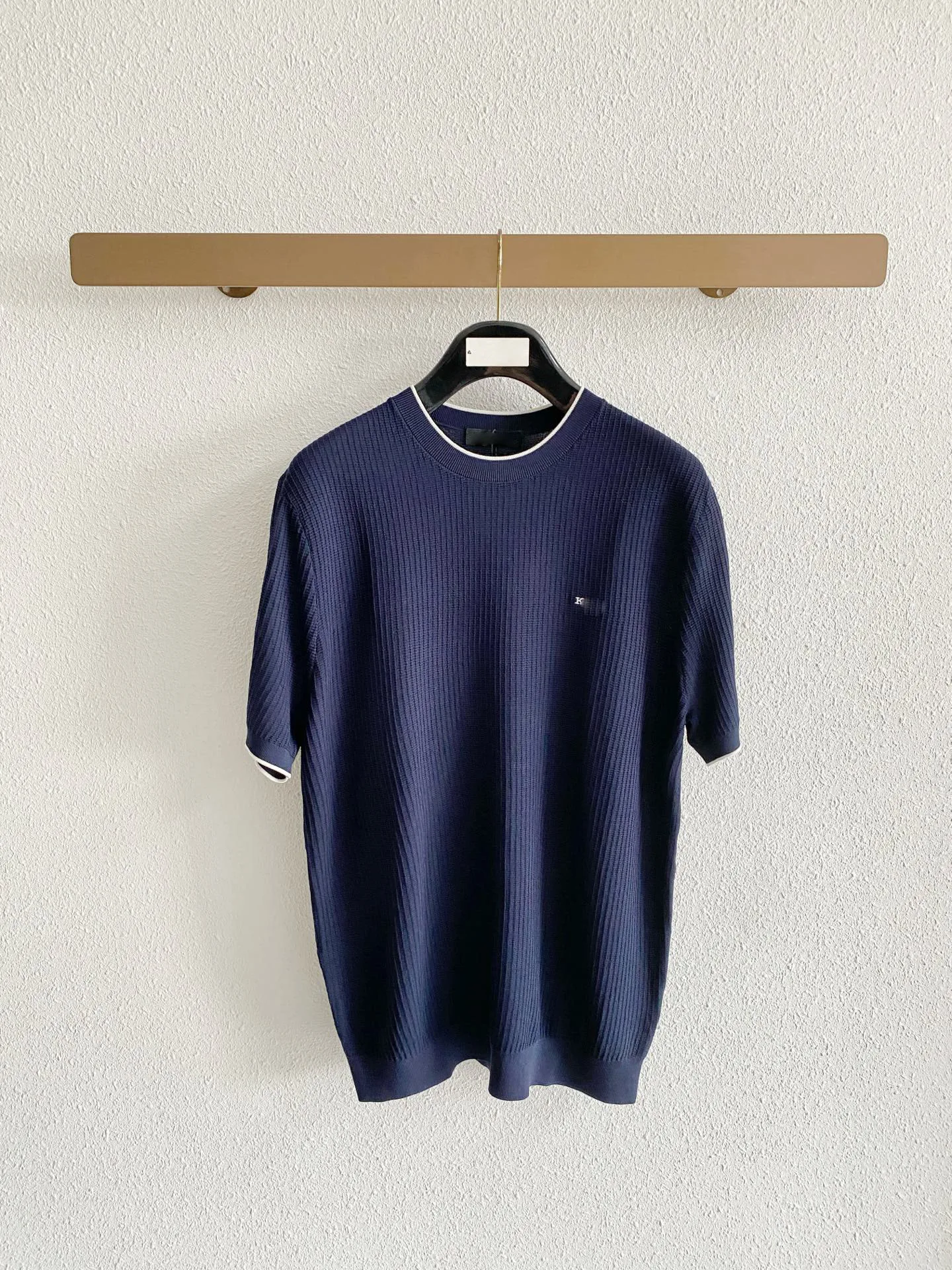 SIJITONGDA  2025 Spring/Summer New Men's Round Neck Silk Cotton Short Sleeve T-shirt Size M -3XL