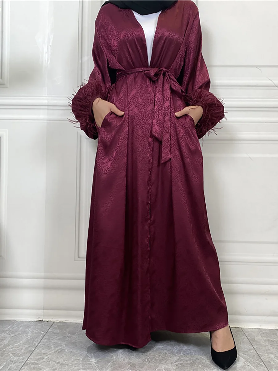 Modest Abaya Ramadan Dubai Robe Femme Musulmane Turkey Kaftan Islamic Clothing Muslim For Women Kimono Caftan Marocain Cardigan