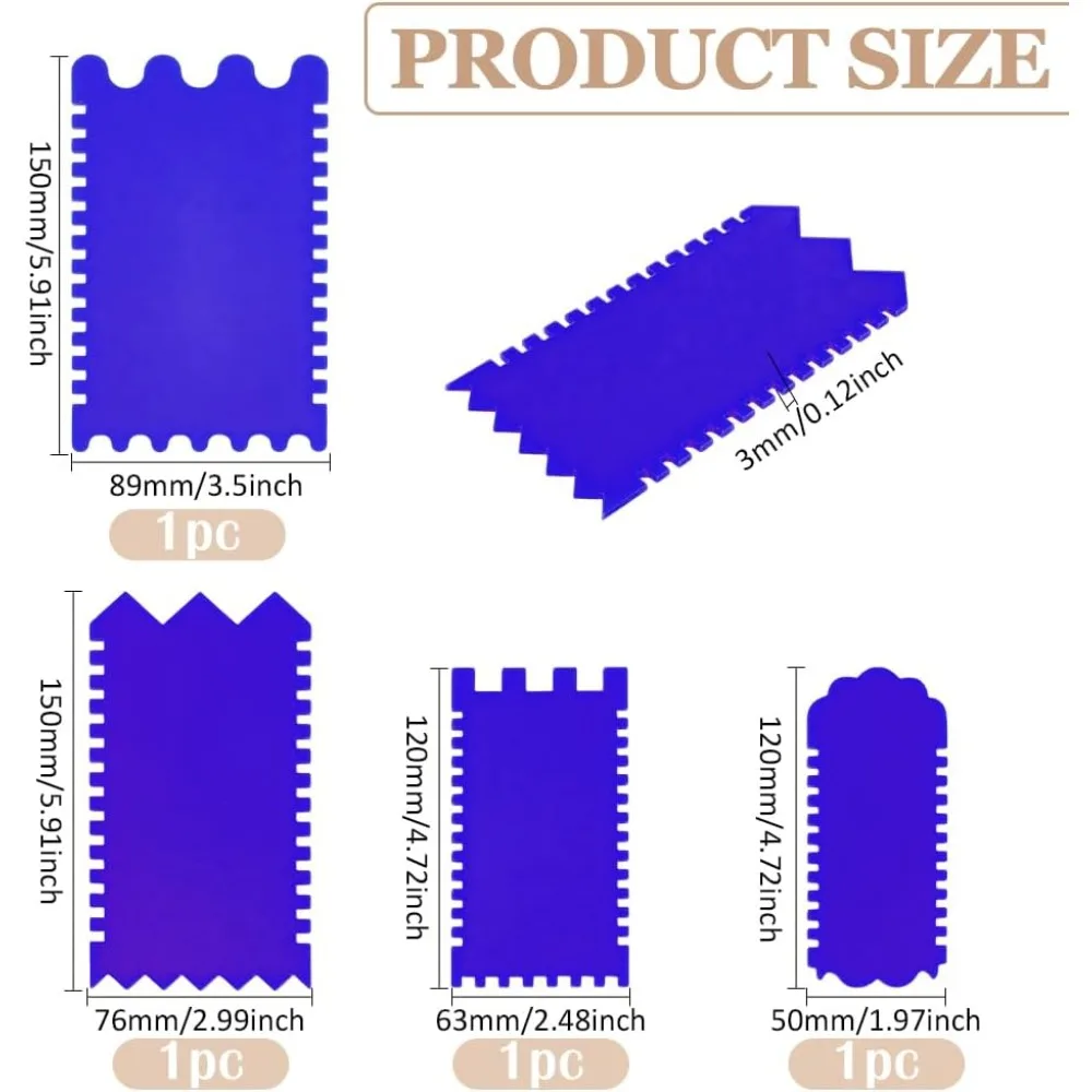 4 PCS Acrylic Soap Cutter Mold 5.9x3.0x0.1inch Scraper Shaping Tool Handmade Making Trimming Mold Tool Shaver