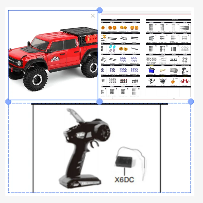

Запасные части RGT X8E (GS07) Радиоприемник для EX86150 EX86190 EX86130 4WD 1/10 RC Гусеничная модель автомобиля