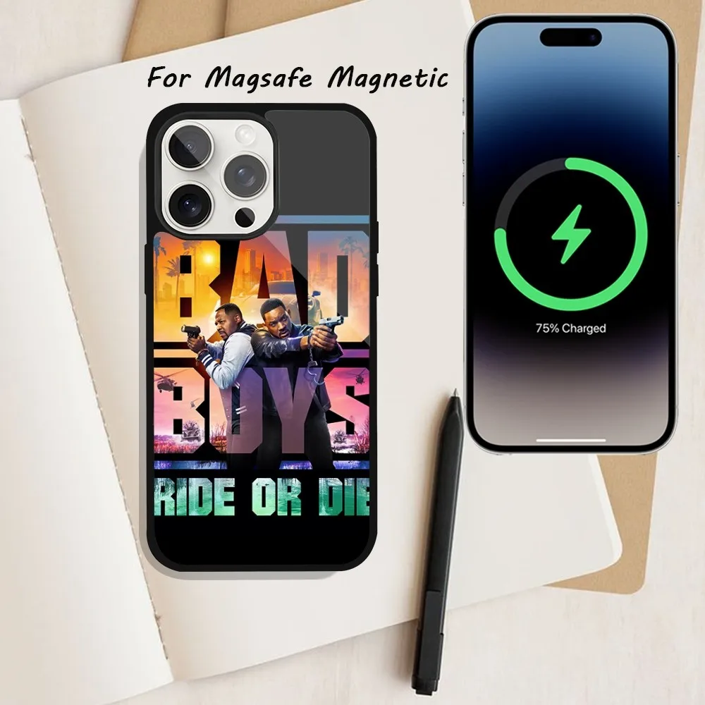 Movie B-Bad Boys Ride or Die Phone Case  For iPhone 15 12 13 14 11 Pro Plus Max Magsafe Magnetic Wireless Charging shell