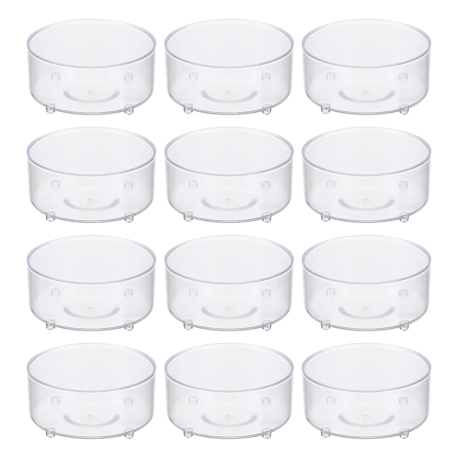 

30pcs Reptile Bowl Multi Function Food Cup Transparent Water Dish Acrylic Pet Supplies For Turtle Gecko Lizard Spider Snake