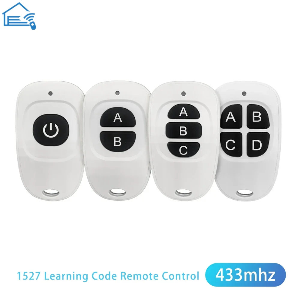 

Радиочастотный копирующий ключ с дистанционным управлением, 433 МГц, 1 канал/2 канала/3 канала/4 канала, передатчик, дублированный код клонирования, автомобильный брелок, электрическая гаражная дверь O