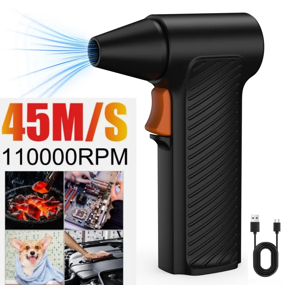 

Turbo Jet fan fascia gun 110000 RPM Air blower Turbo Fan Type-C Recharging High Power Jet Fan Portable