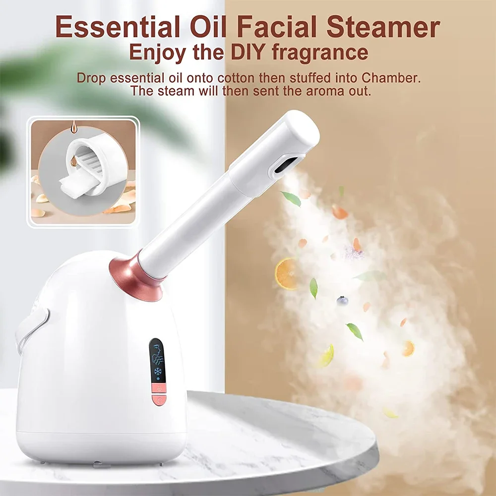 SPA Face Steamer Hot Cold Steam Face Machine Cleanser Moisturizing Nano Mist Sprayer Facial Anti-aging Wrinkle Sauna Humidifier