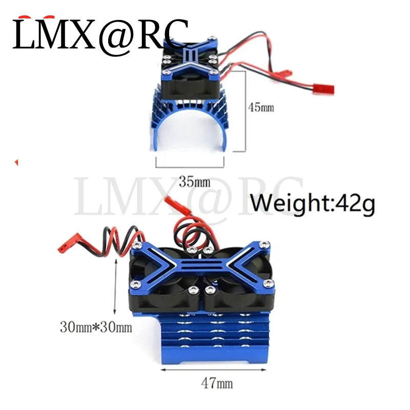 LMX RC 540 550 3650 3660 3670 Motor Kühlkörper Lüfter 36 mm Motor für 1/8 1/10 RC Auto Axial SCX10 Traxxas TRX4 Tamiya