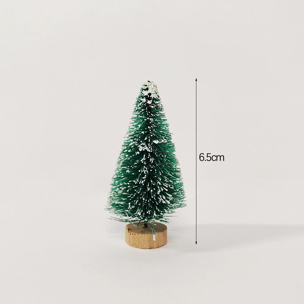 5 Stück Mini-Weihnachtsbäume aus Kunststoff Künstliche Weihnachtsbaum-Ornamente Winter-Schnee Tischdekoration DIY-Handwerk Weihnachtsdekoration 2026 – Detail 6