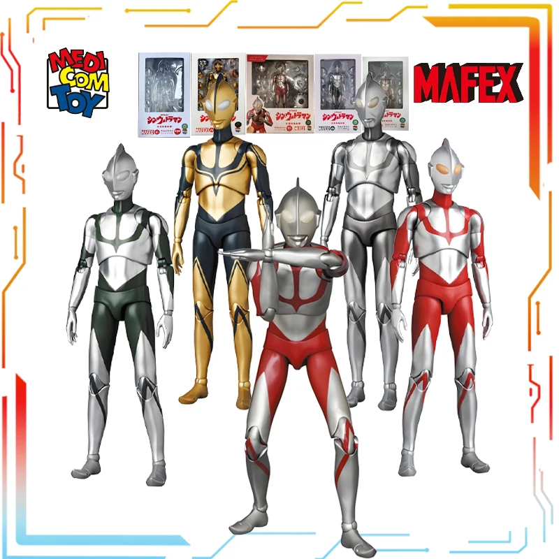 

Medicom Toy Original Finished Movable Doll Series New Ultraman Anime Action Figure Model Toys Collectible Model Gifts for Boys