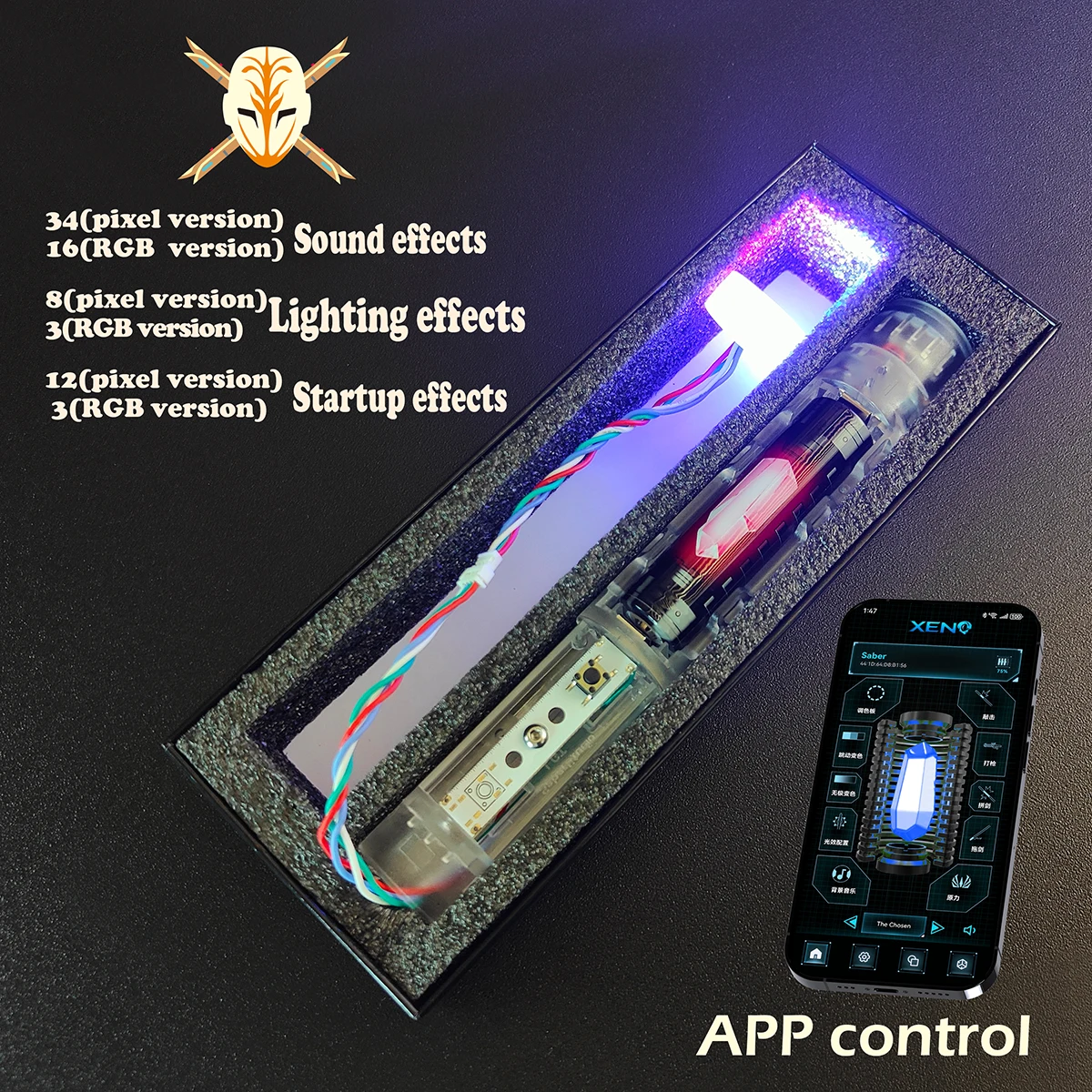 Lightsaber Chip Proffie Soundboard Kit RGB NeoPixel Core Xenopixel3.0 All Smooth Swing Electronic Hilt Force Blaster Saber Laser