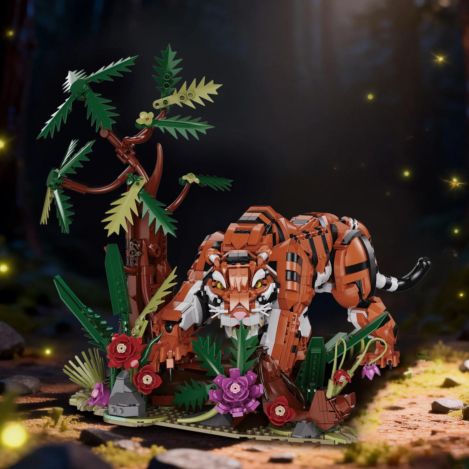 

Jungle Overlord Tiger Building Block Set, Animal Series Home Decorations, Ideal Gift for Animal Lovers, Perfect Gift for Easter/Christmas/Valentine's Day/Birthday/New Year