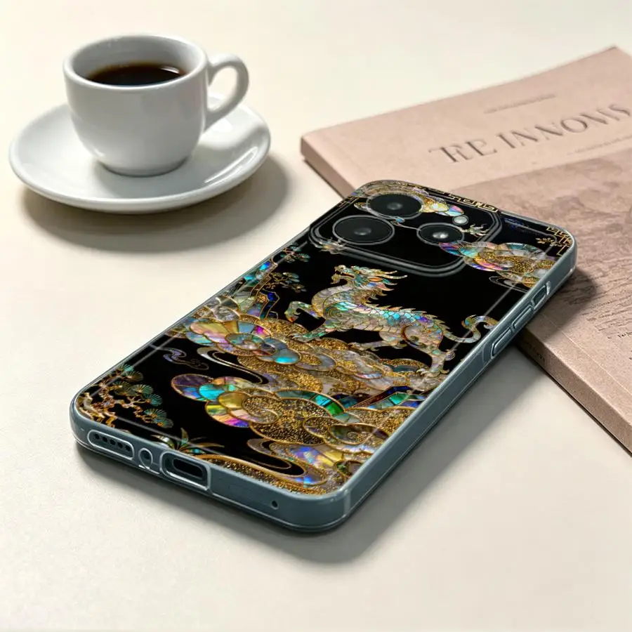 Case for Xiaomi Redmi Note 15 Note 13 14 Pro Plus 10S 9 10 14C 12S 11 12 A4 11S 13C Soft Phone Cover Lucky Phoenix view 3
