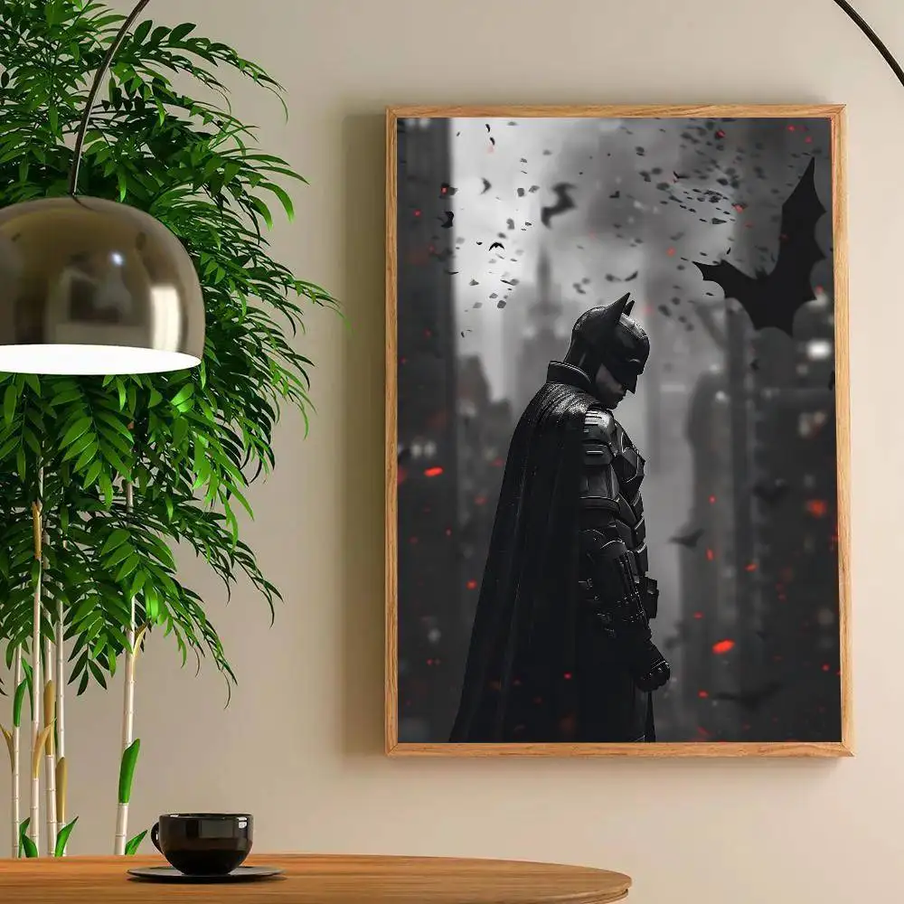 Coole Hero B-Bat-man-Poster, HD-Druck, Vintage-Wandkunst, Dekoration für Zuhause, Arbeitszimmer – Detail 13