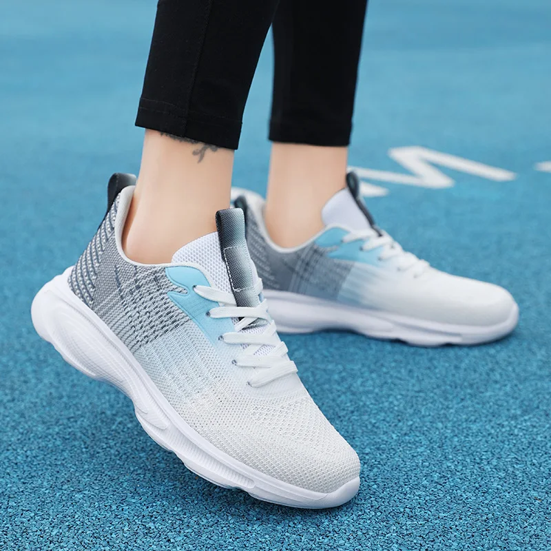 Women's Sneakers Knit Breathable GYM Running Shoes For Ladies Sport Shoes Comfortable