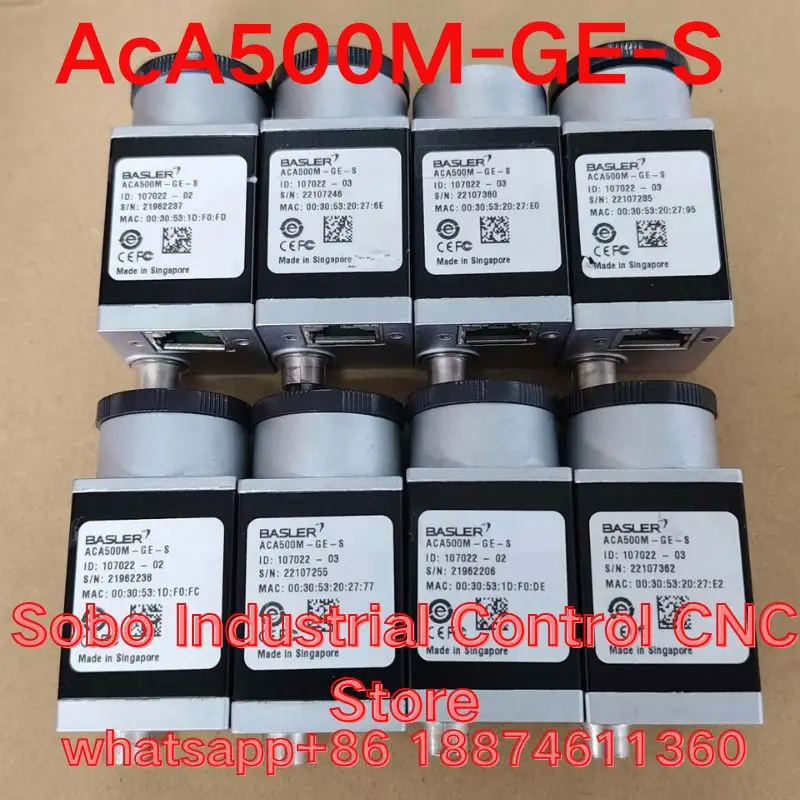 Second-hand tested OK AcA500M-GE-S Industrial CDD White and Black Camera