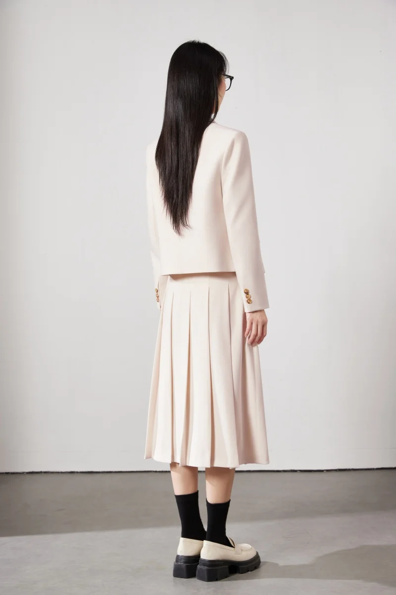 AIyssa Chaqueta + falda de traje de dos piezas para mujer profesional de moda. Temperamento elegante, nuevo estilo 2025