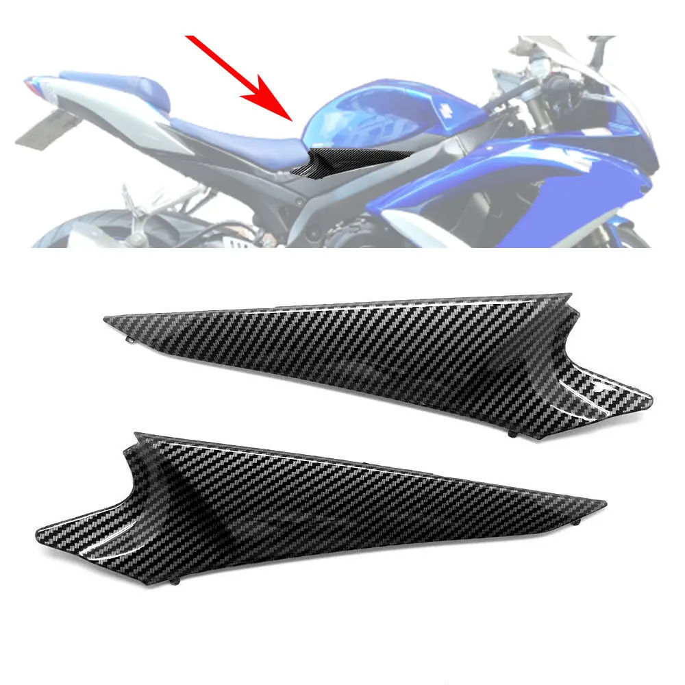 

Motorcycle Gas Tank Side Cover Panel Fairing Trim For GSXR600 GSXR750 GSX-R 600 750 2006 2007 Hydro Dipped Carbon Fiber Finish