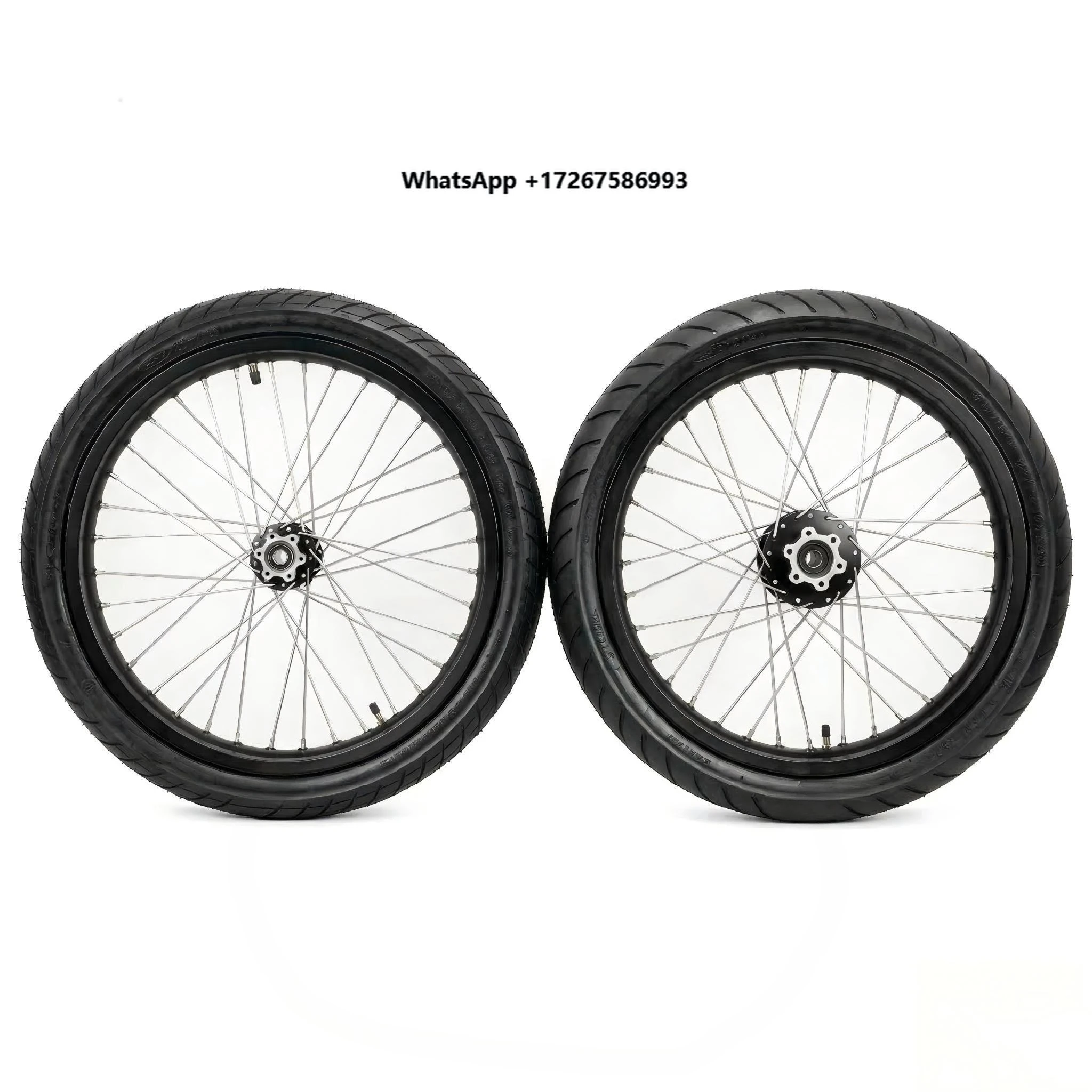 JFG Surron Light Bee Universal Supermoto Wheel Assembly CNC Machined Hub Aluminum Rim CST Street Tire Dirt Bike Conversion Parts