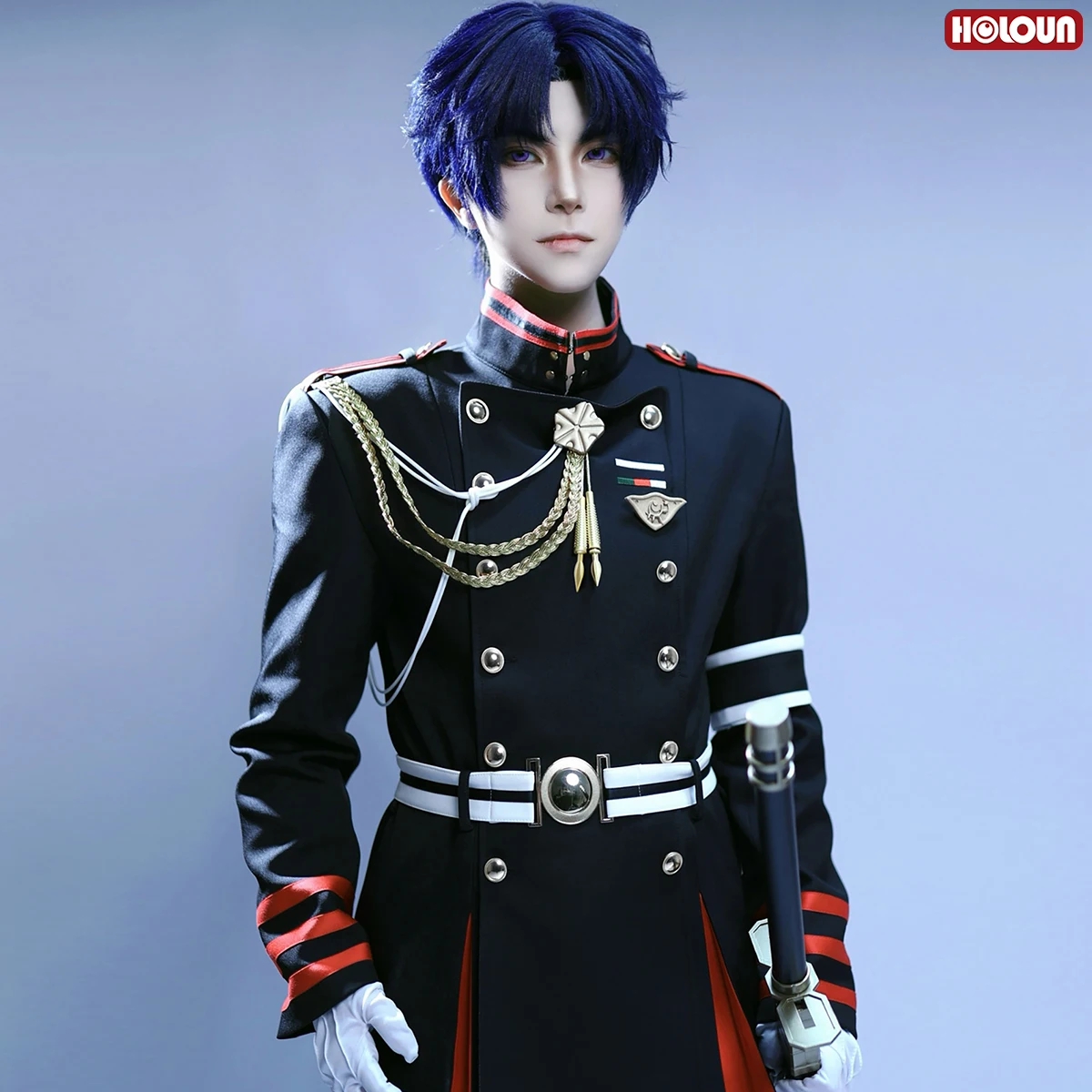 HOLOUN Seraph Of The End Anime Guren Ichinose Cosplay Costume Coat Pants Belt Uniform Halloween Christmas Convention view 2