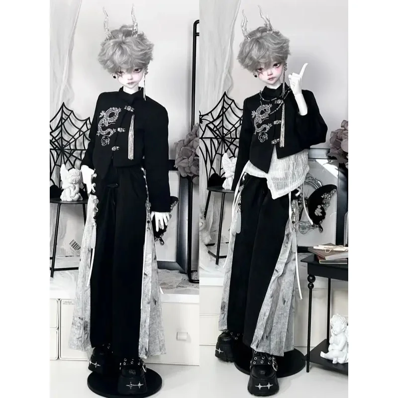 1/4 Puppenkleidungsanzug für 45 cm große Bjd-Puppenspielzeuge, Set im antiken Stil, hübsche Kleidung, Anziehspielhaus, Puppenzubehör, keine Puppe