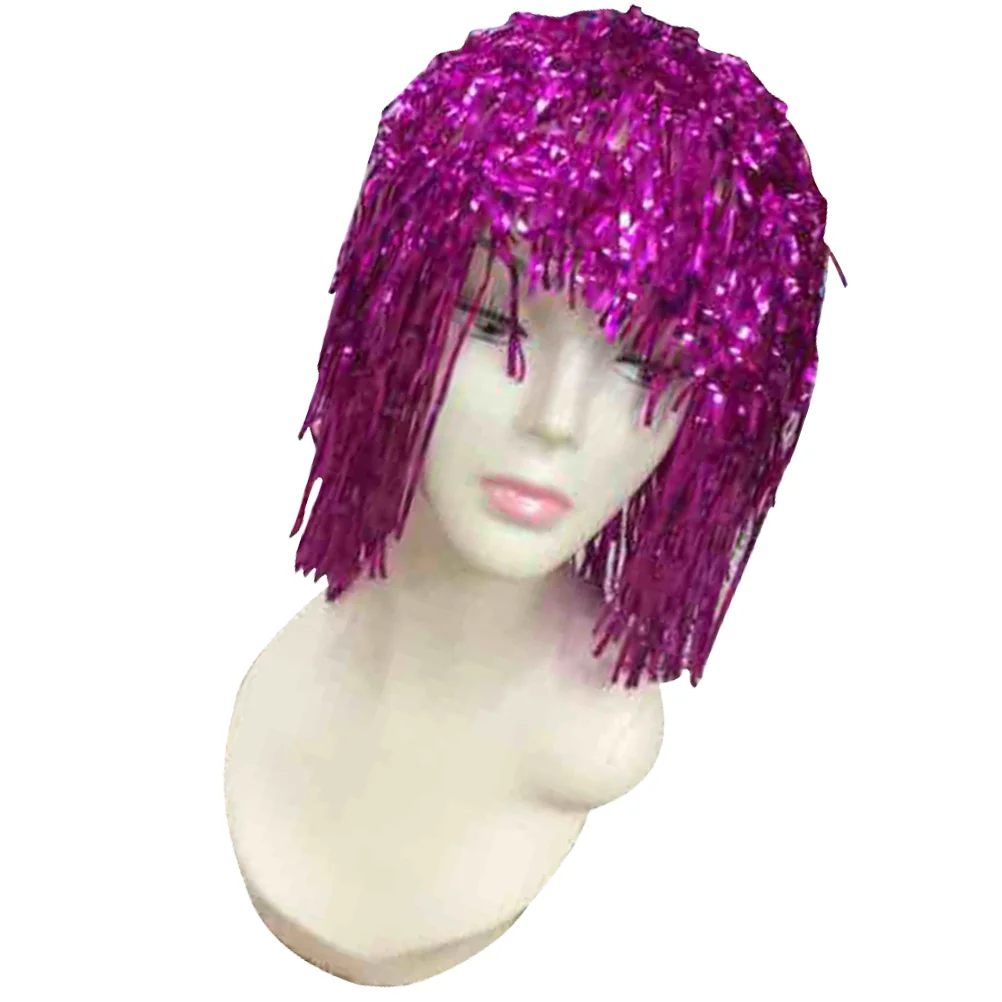 

Glittering Foil Purple Foil Tinsel Costume for Costume Ball Masquerade party party wigs tinsel