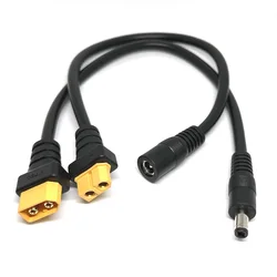 XT60 XT30 T Plug Female Male To 5.5*2.1 5.5*2.5mm Connector Battery Charging Adapter Cable Conversion Wire for DC Power Charger