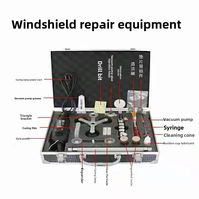 Windshield Repair Kit Car Glass Resin Liquid Crack Chip Fix Tool Set fahnenmast