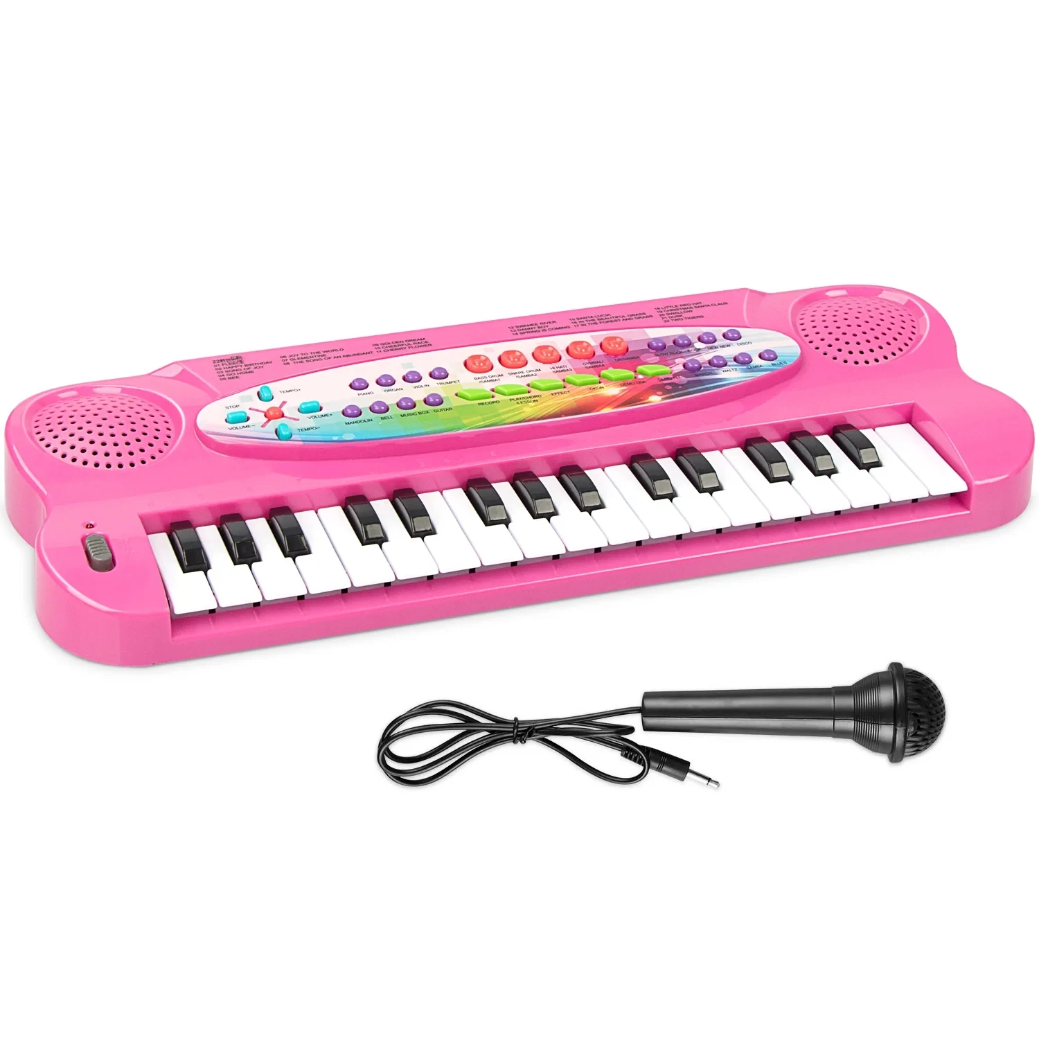 Kids Keyboard Piano,32 Keys Multifunction Electric Keyboard Piano for Kids,Kids Piano Musical Instruments Gift Toy-Pink