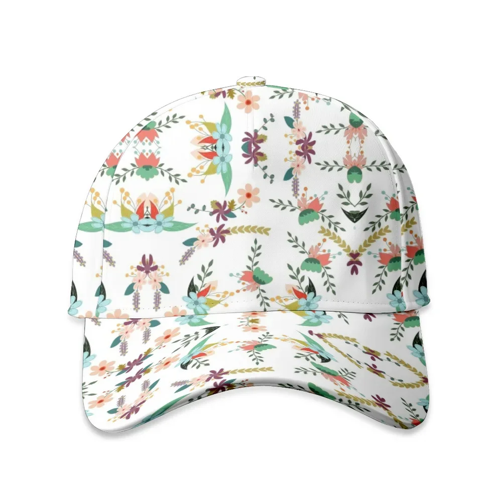 

Outdoor Streetwear Baseball Snapback Caps Sports Headwear Summer Casual Leaf Flowers Florals Hats for Men Women Accessories