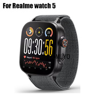 For Realme watch 5 Strap Smart Watch Band Hook&Look Nylon Belt Sports Women Men