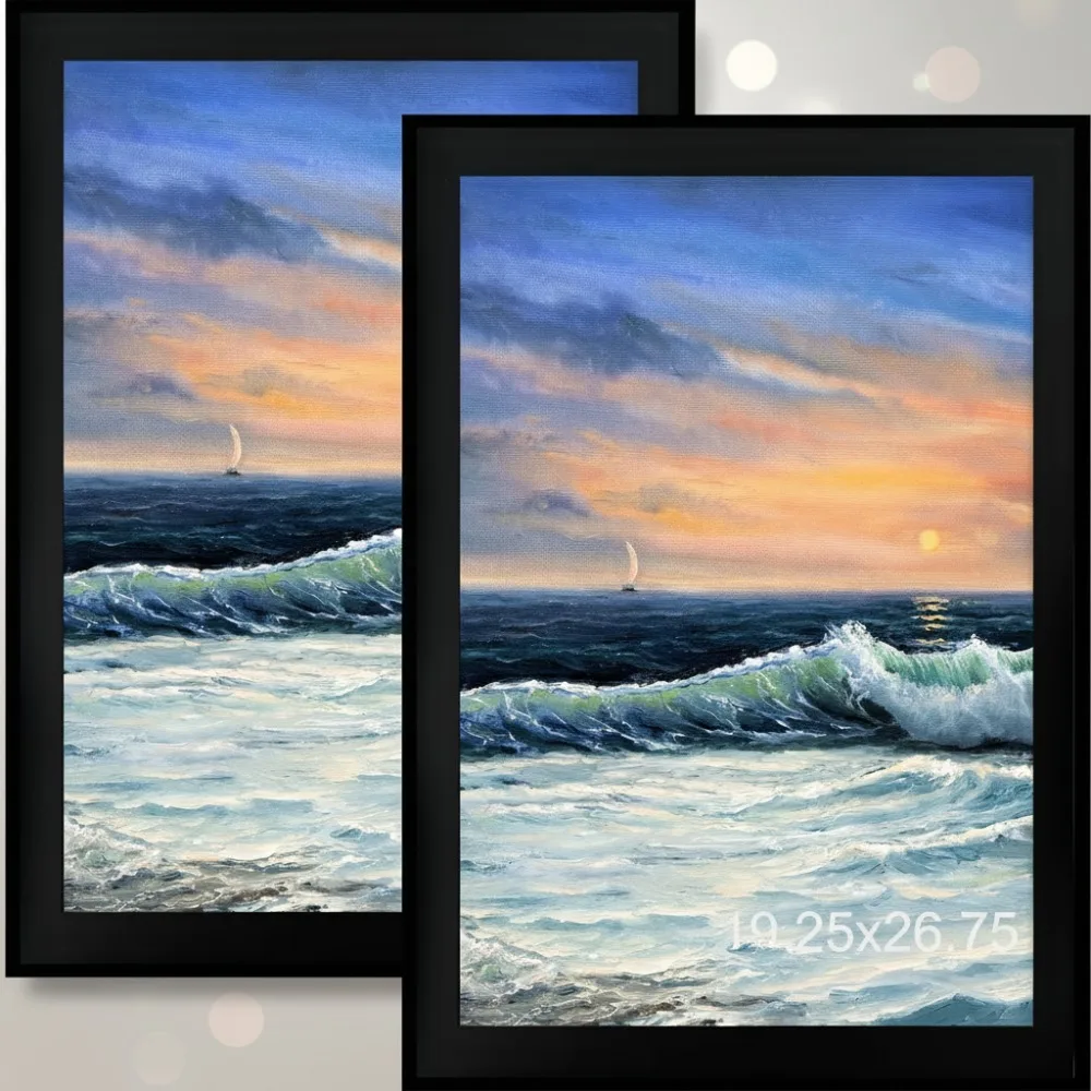 

19,25x26,75 Набор фоторамок из 2 шт., настенный подвесной дисплей из МДФ премиум-класса для фотографий, дипломов, декор для дома и офиса