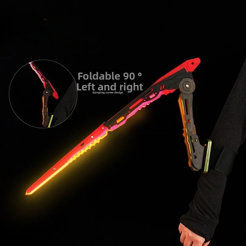 Juego 2077 de nivel inmortal, cuchillo Mantis plegable brillante, puede brillar, accesorios de Cosplay, hoja de guerrero térmica periférica, arma, juguetes de regalo