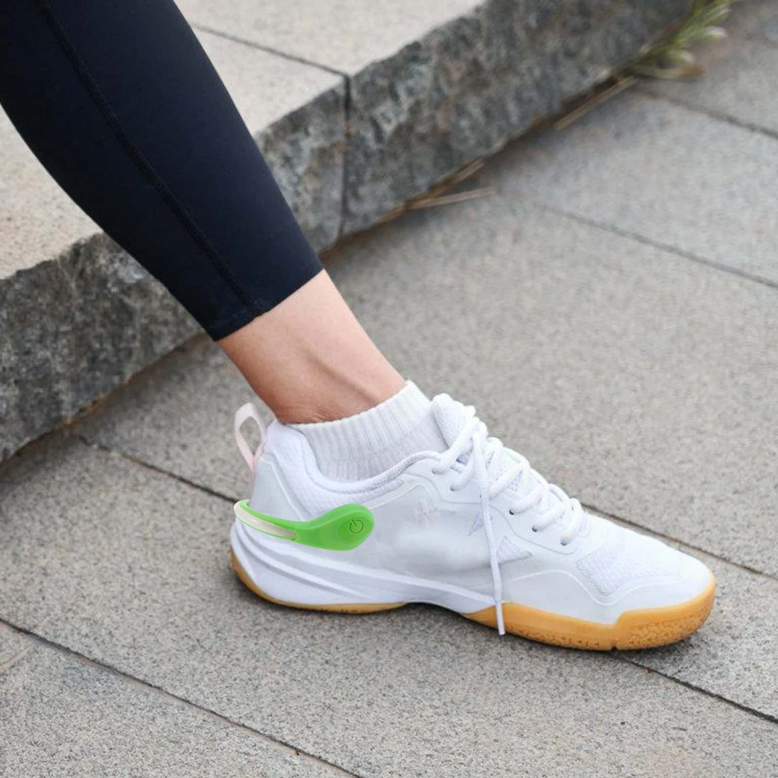 

2 Pcs Night Running Light Led Shoe Laces Clip on Flashlight Lights for Runners Walking Necklace Pp Safety Hole Nurse