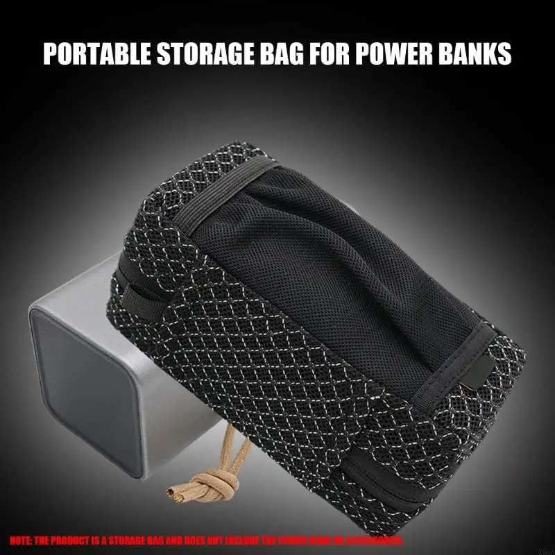 Shockproof Storage Bag Travel Carrying Case for H50 50000mah 100W Power Banks Scratchproof With Mesh Pocket