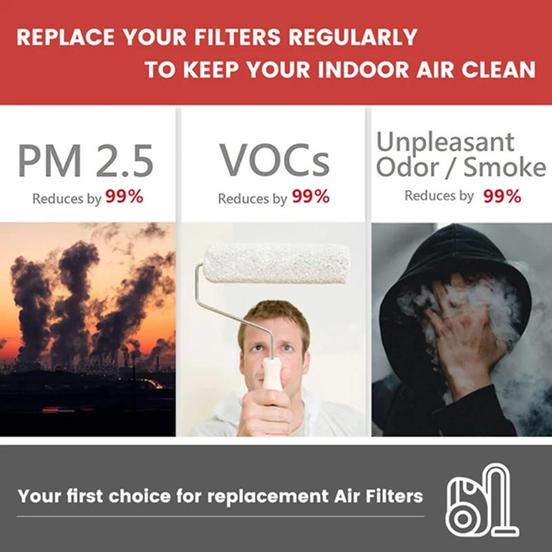 قطع غيار فراغية روبوت ، فلتر Hepa ، مناسب لـ Eufy X10 Pro